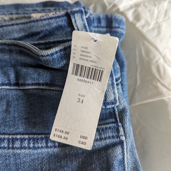 ANTHROPOLOGIE PILCRO THE ICON HIGH WAIST FLARE JEANS • SIZE 34 - Picture 4 of 10